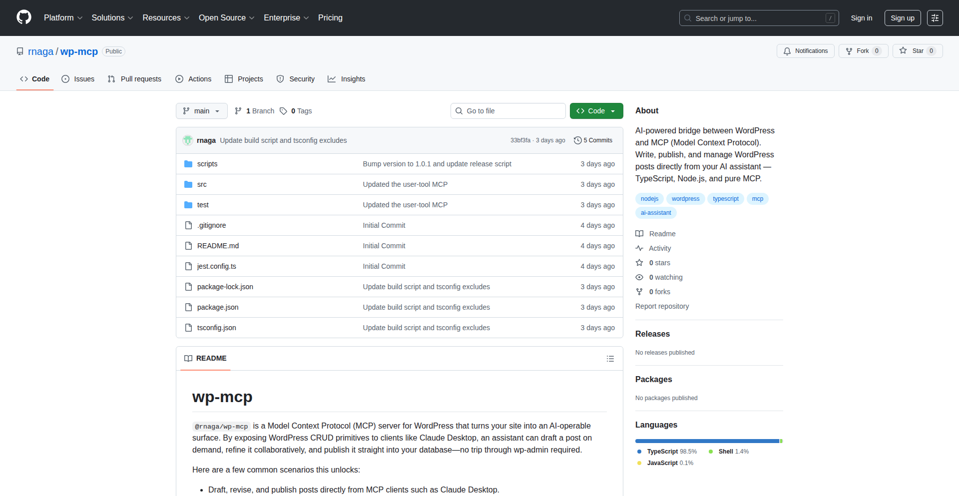 WordPress AI魔方 (WP-MCP)