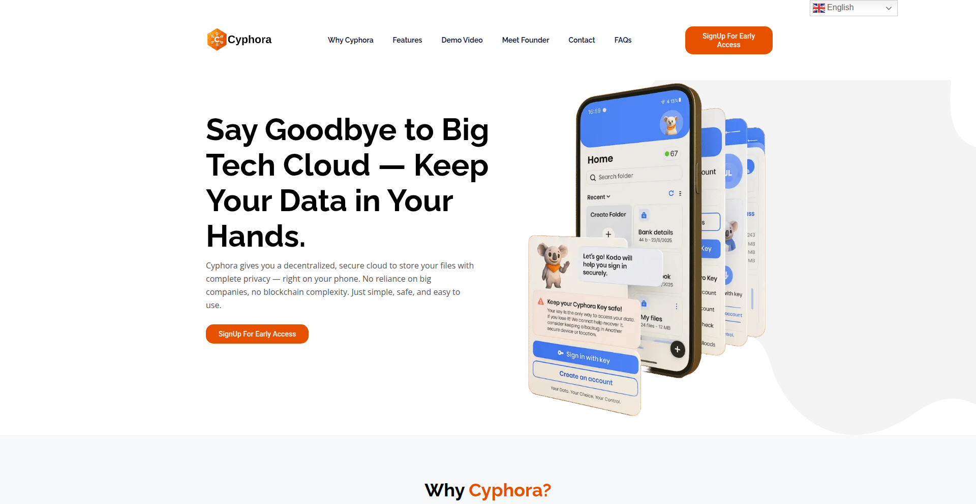 Cyphora: 分散式手机云存储