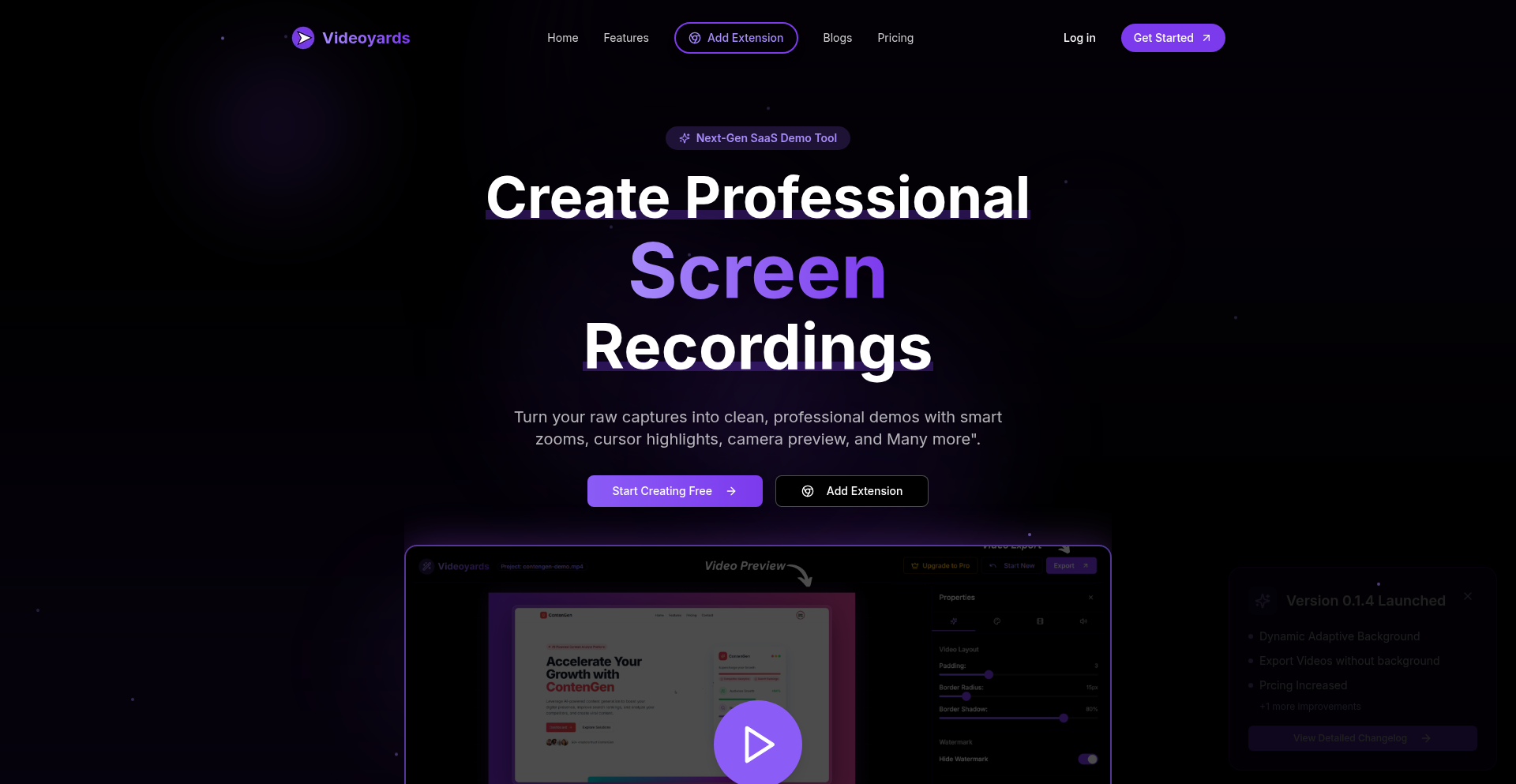 VideoYard's Screen Studio Lite
