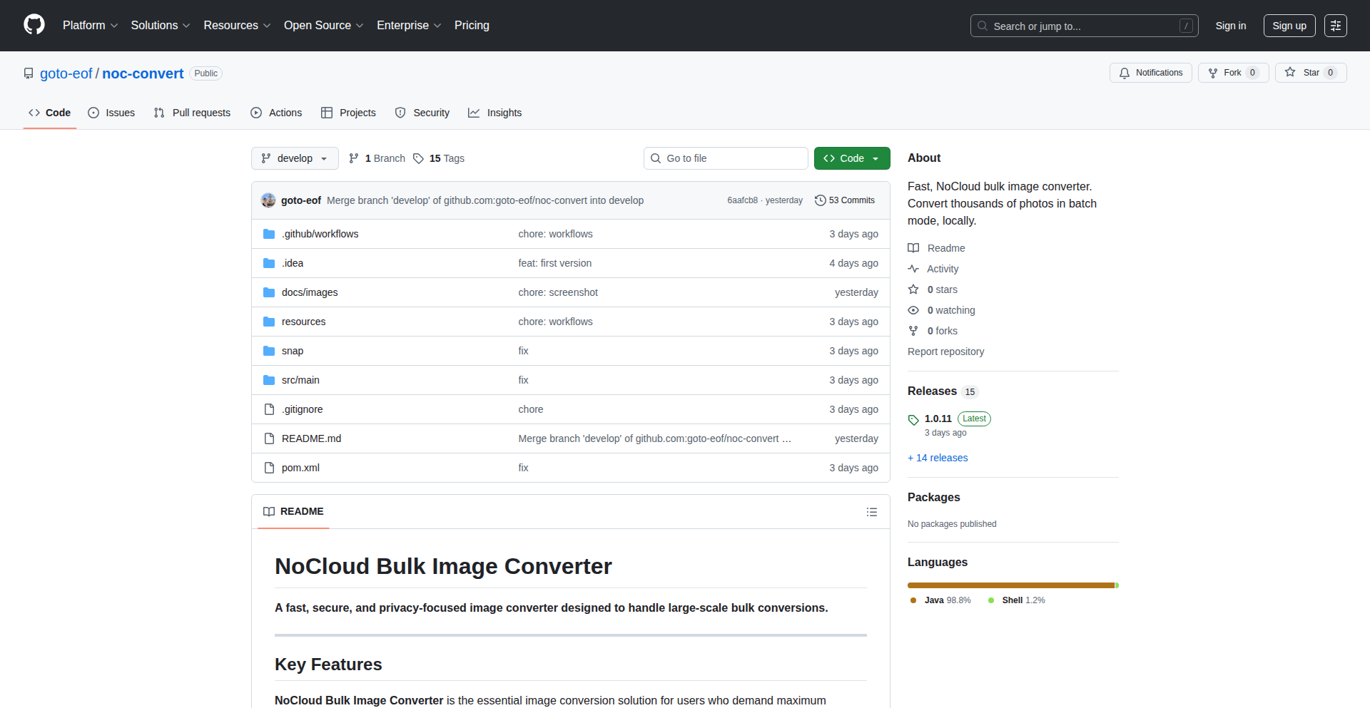 NoCloud Image Transformer
