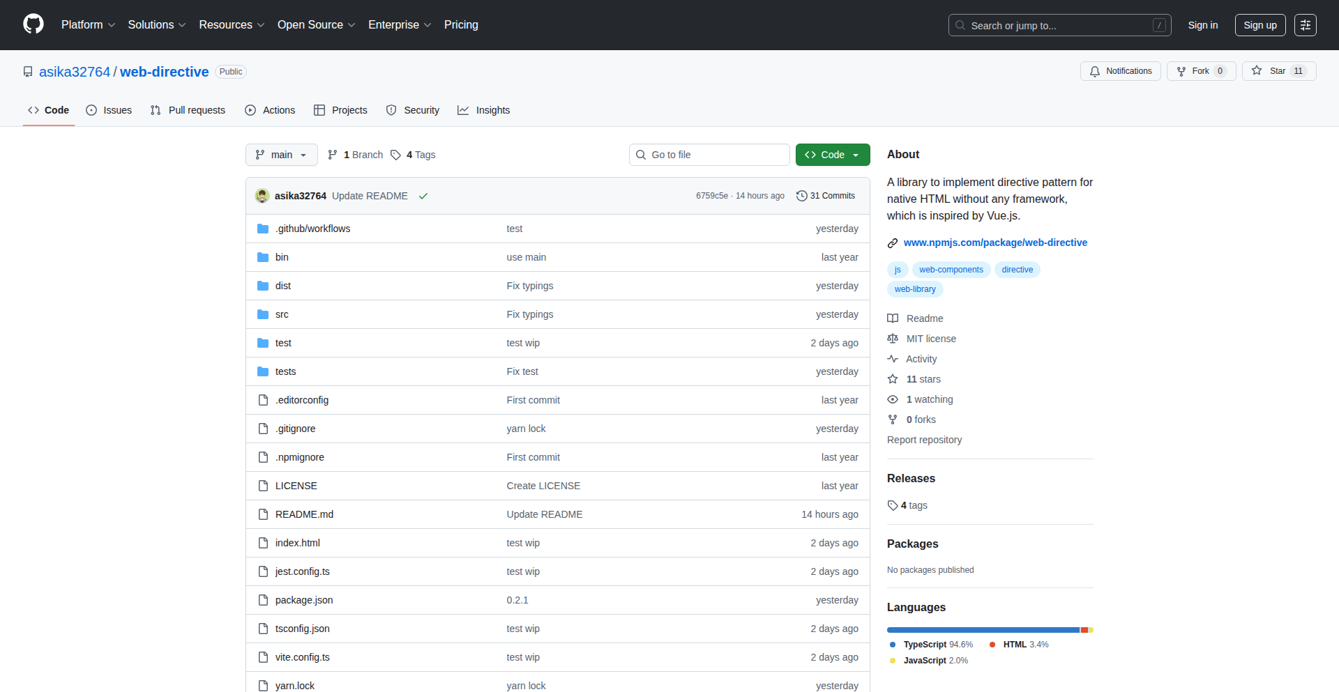 WebDirectiveJS - Native HTML Directives