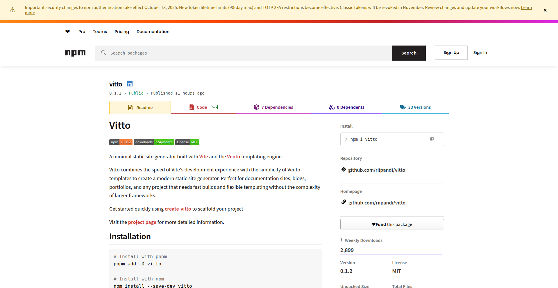 Vite-Powered Static Site Builder