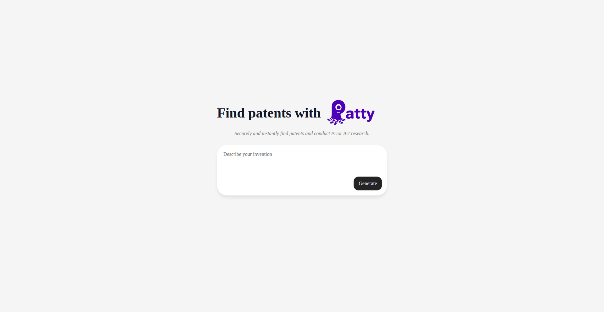 Patty-PatentResearchAI