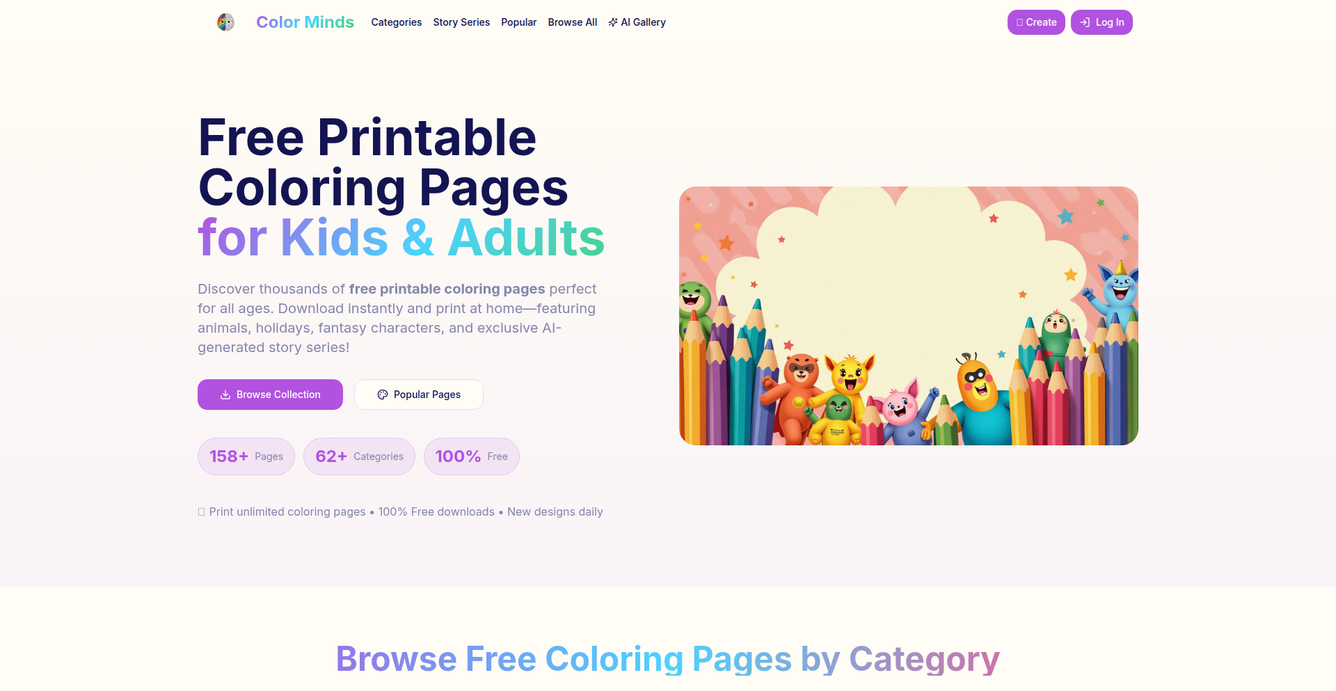 ColorMindsAI: Text-to-Printable-Coloring-Page