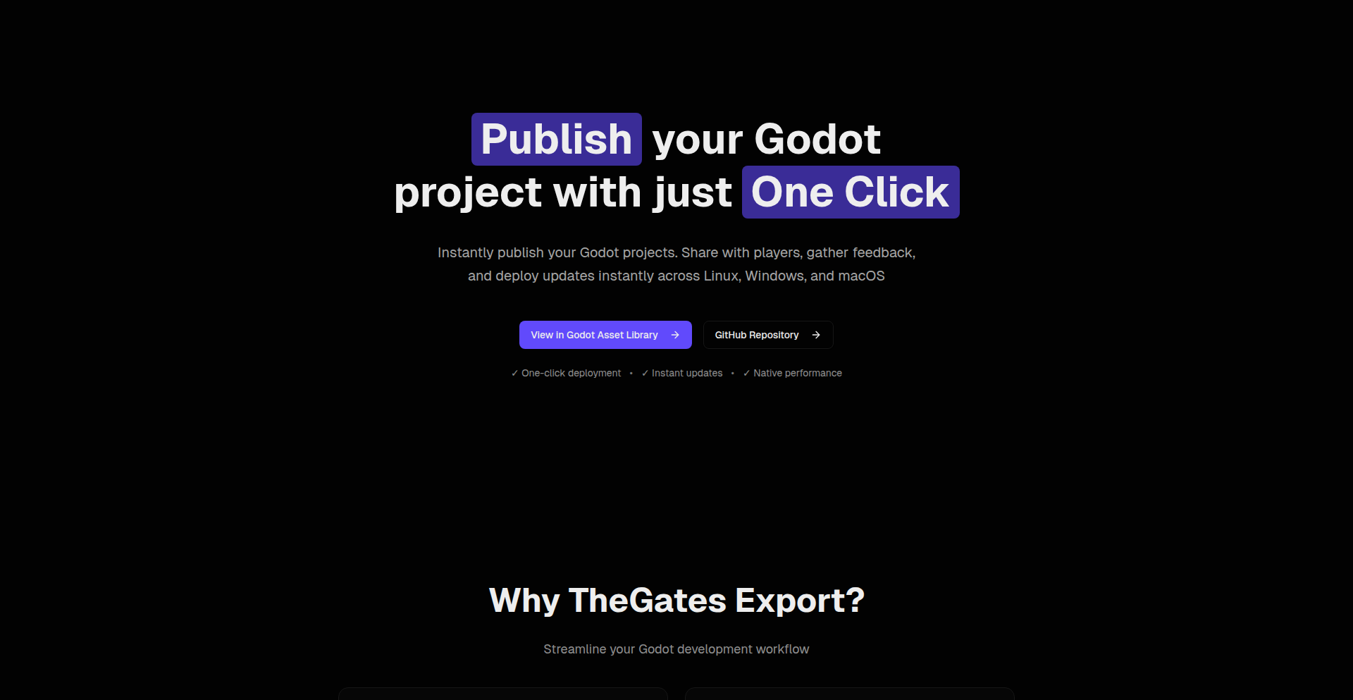 Godot 一键部署发布助手