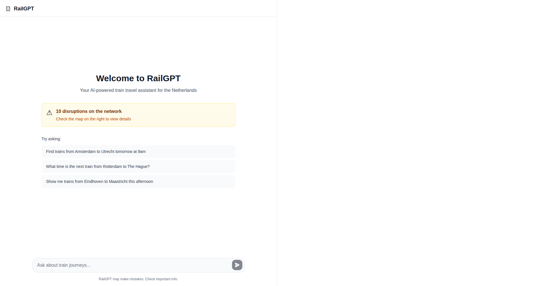 RailGPT: 荷兰智能火车旅行助手