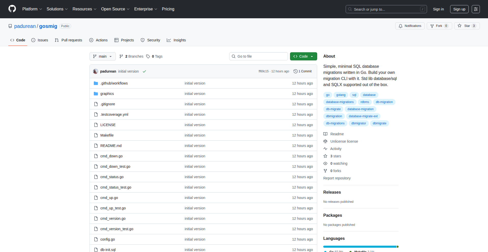 GoSMig 编译期安全 SQL 迁移