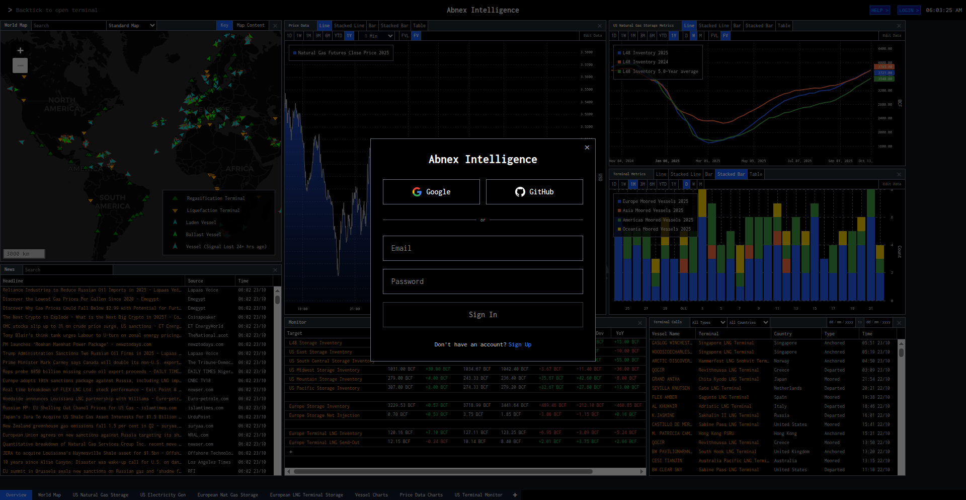 天然气交易洞察平台