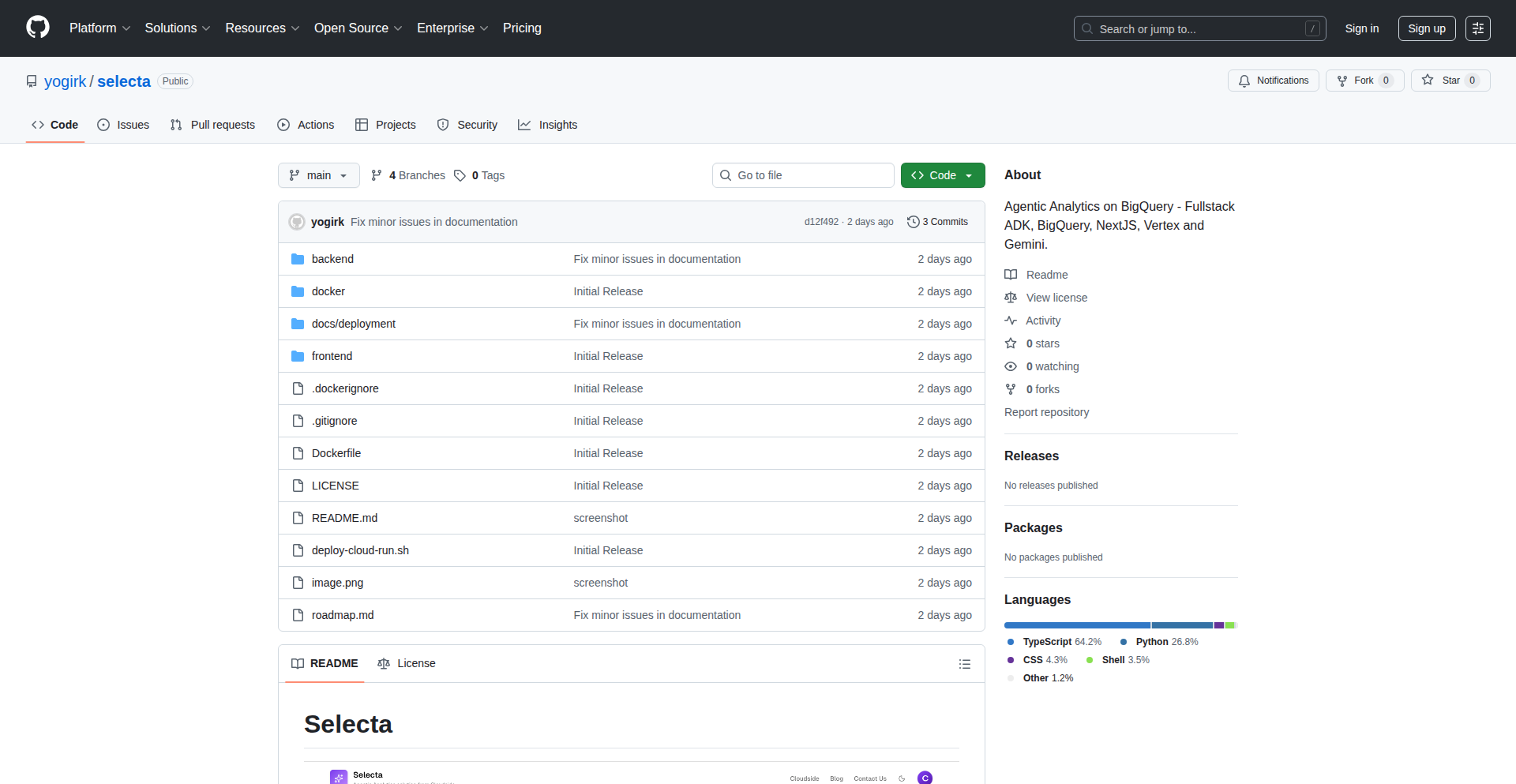 自然语言查询BigQuery分析引擎 (Selecta)