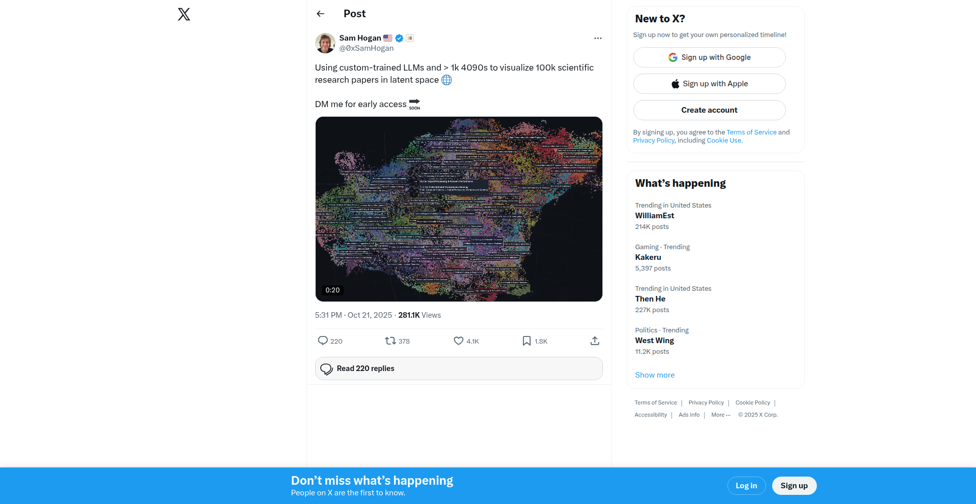 AI科学文献可视化引擎