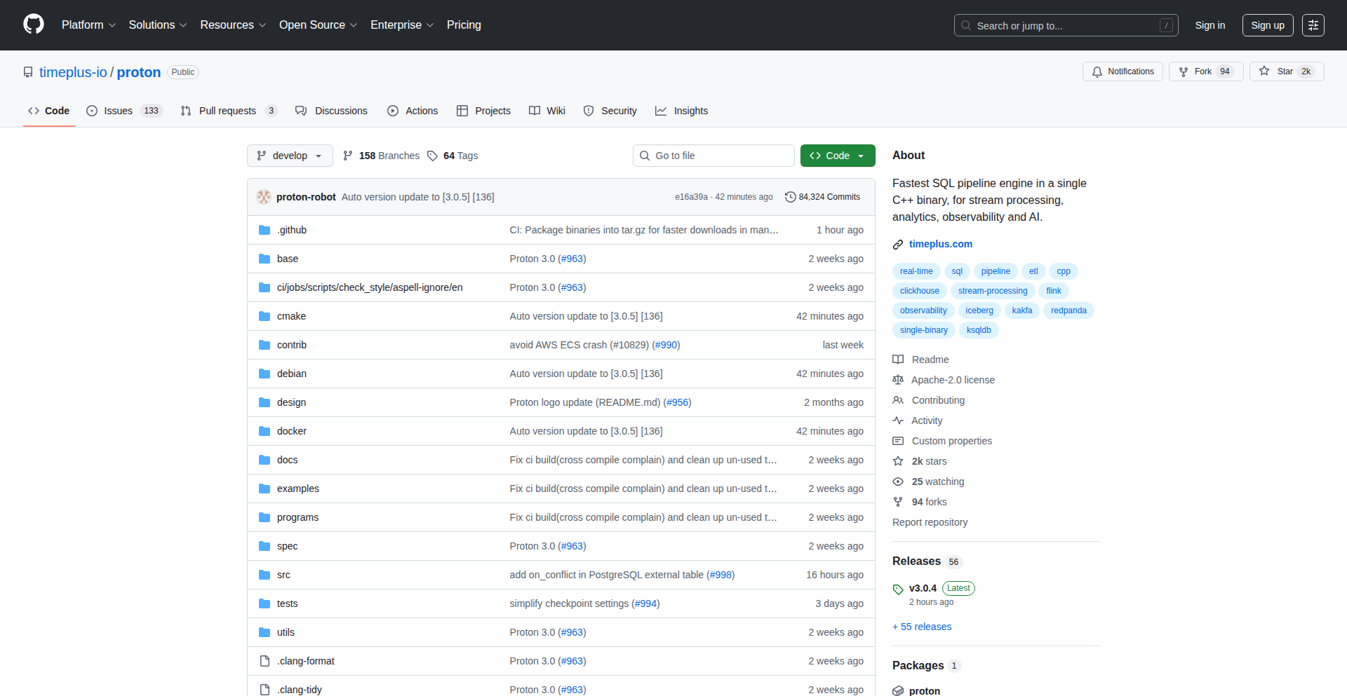 Proton流式SQL引擎v3.0