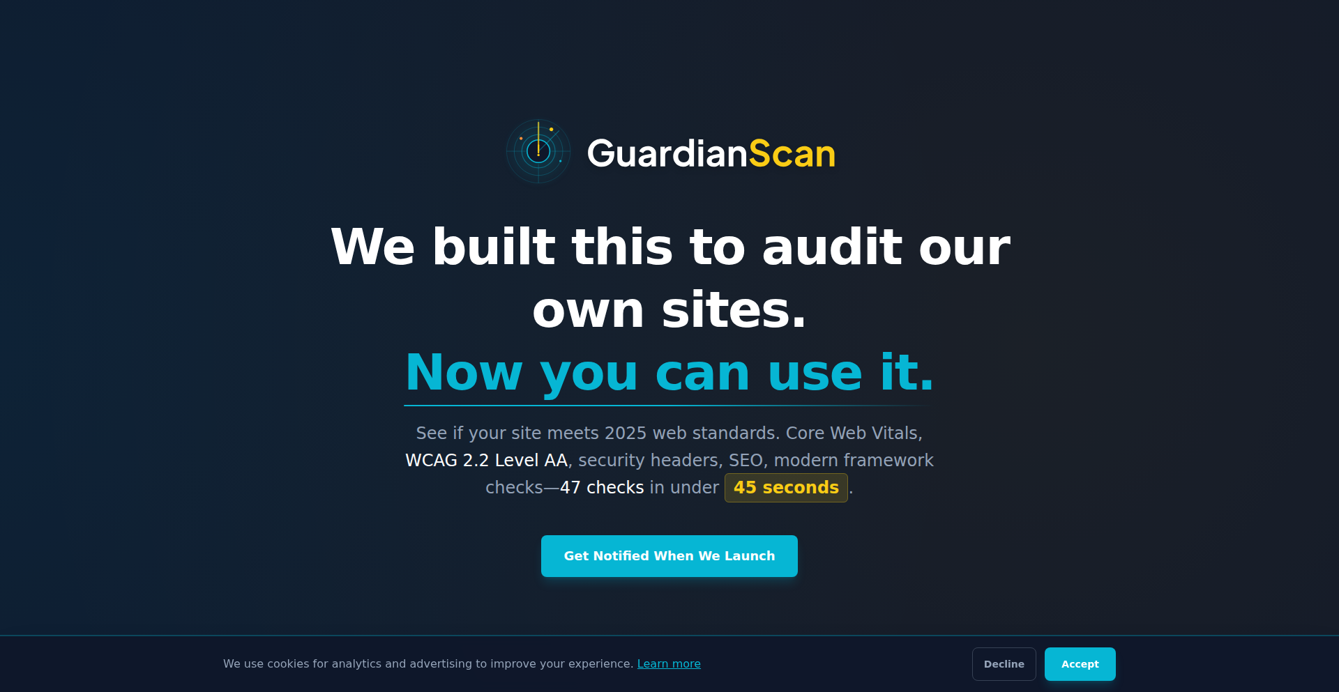 GuardianScan: 2025 网站安全与性能守护者