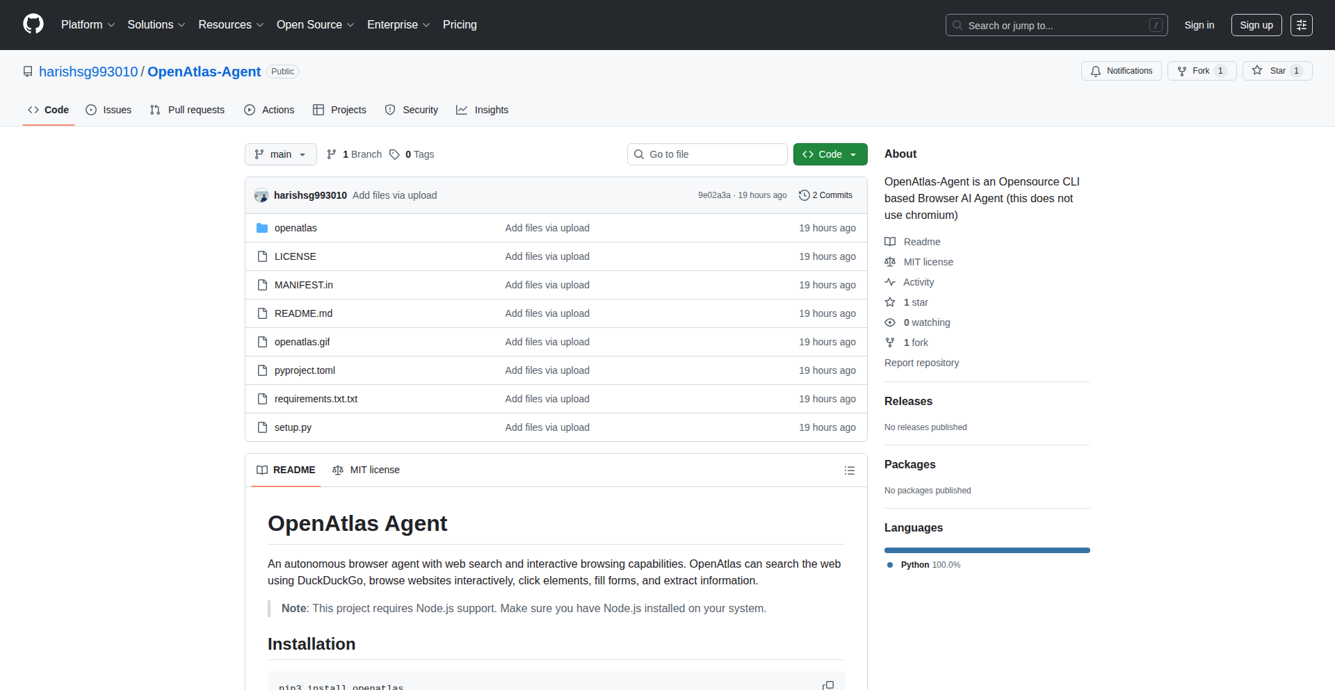 独立驱动的CLI浏览器智能代理