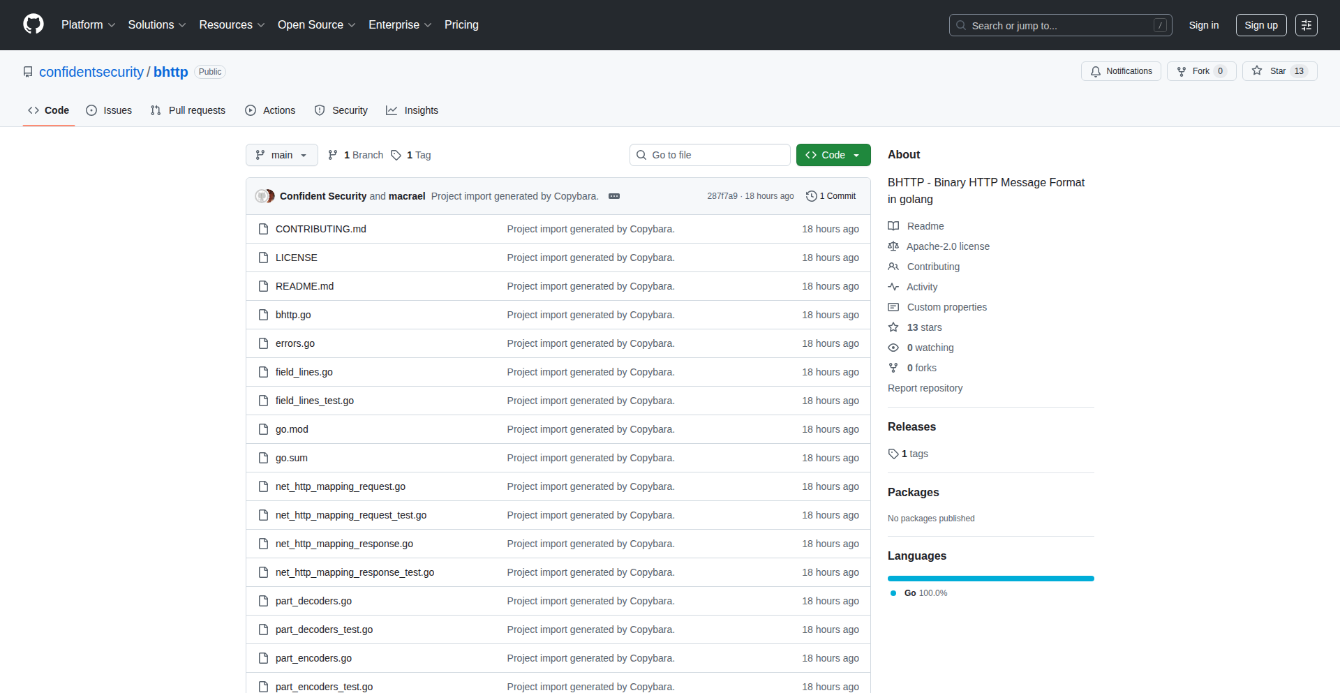 Bhttp Go 库:HTTP 的二进制变身