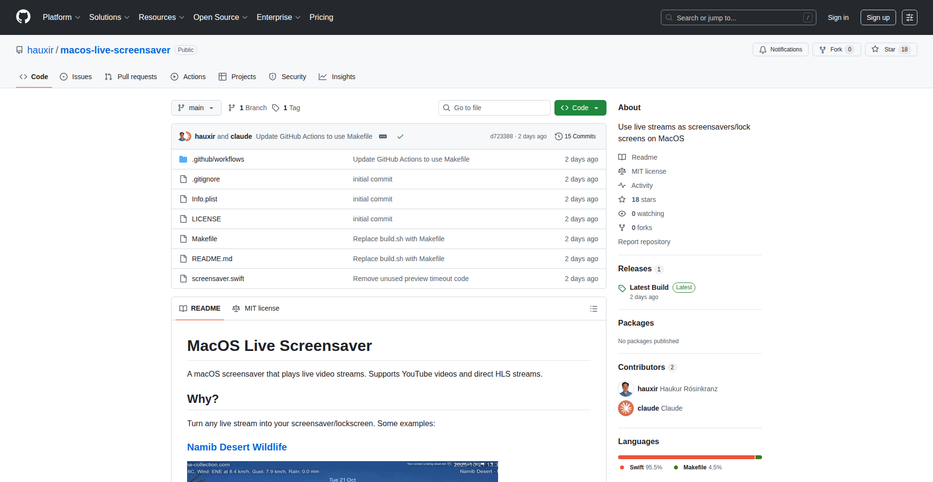 DesertStream Saver: 沙漠直播屏保