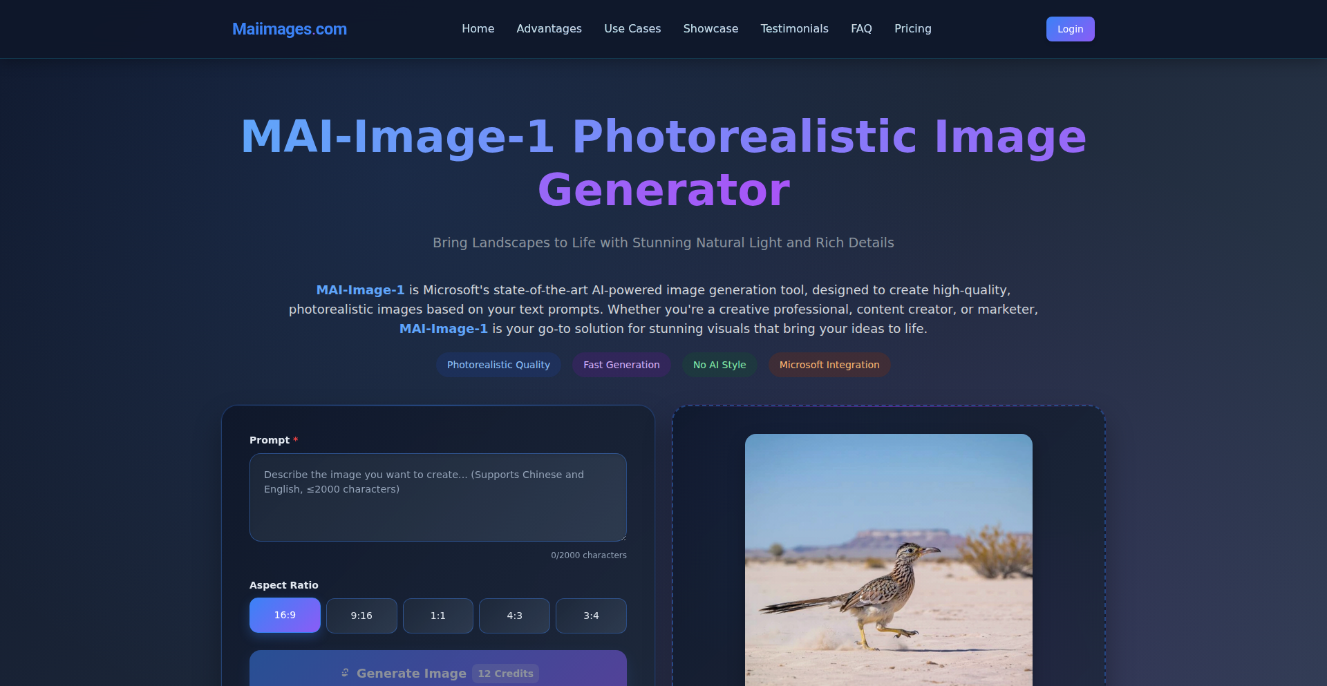 MAI-Image-1: 闪电般逼真的AI图像生成器