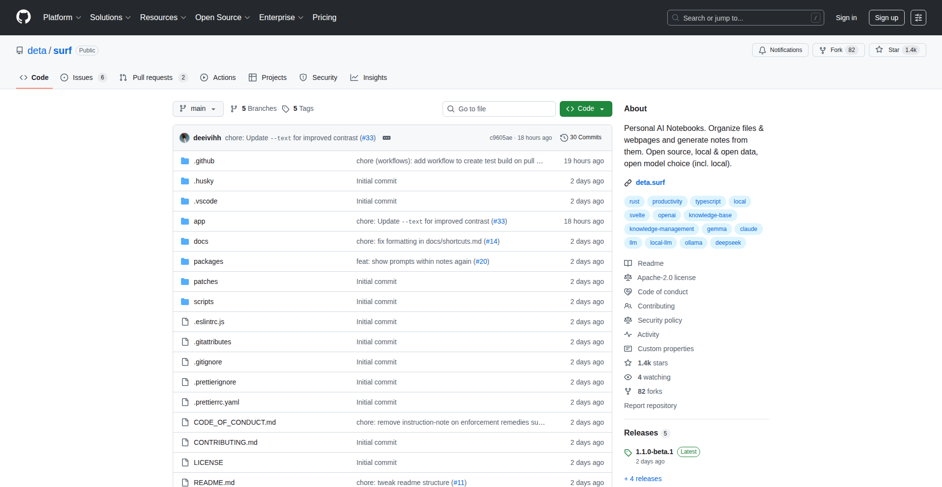 Surf 智能协作笔记本