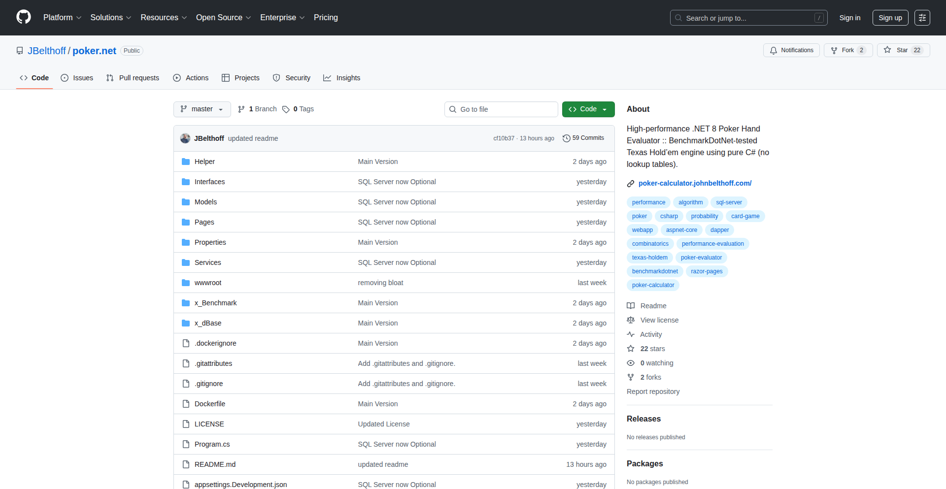 PokerAI-C# 手牌速评引擎