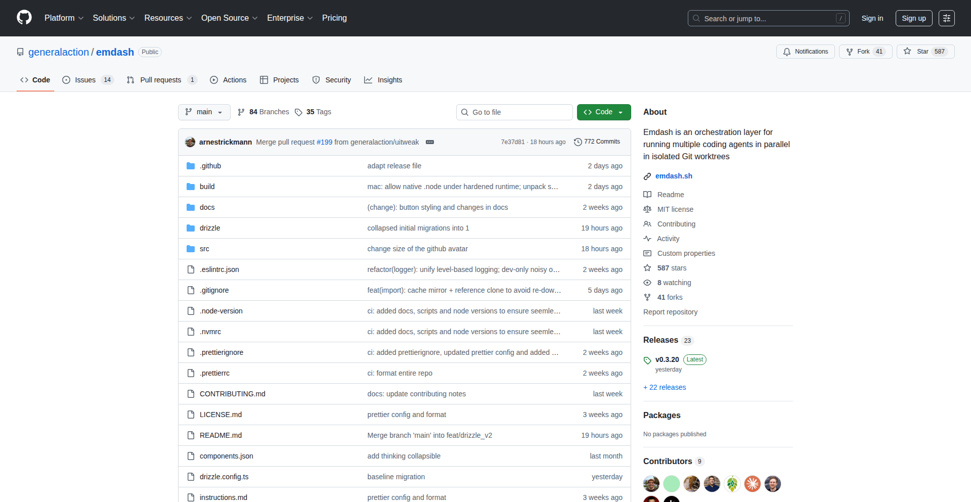 Emdash:并行智能代码工作台