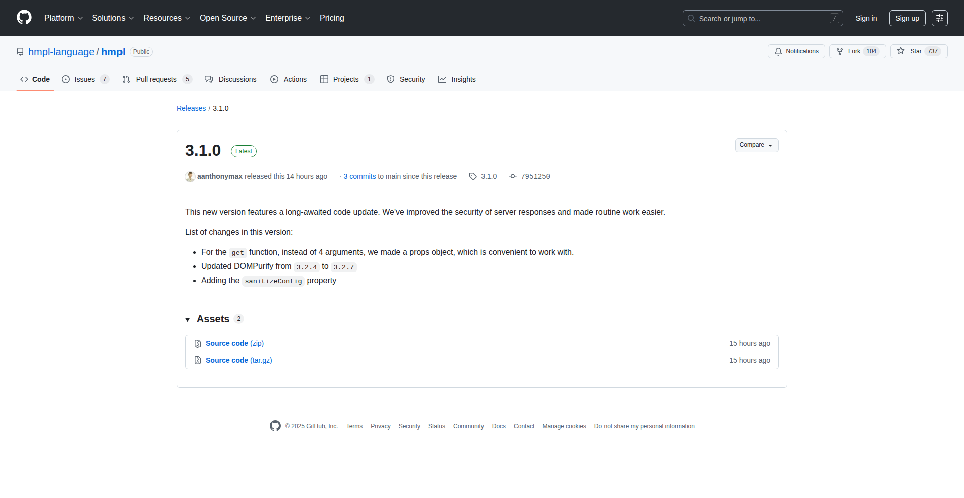 Hmpl 3.1.0: 安全异步的HATEOAS模板引擎