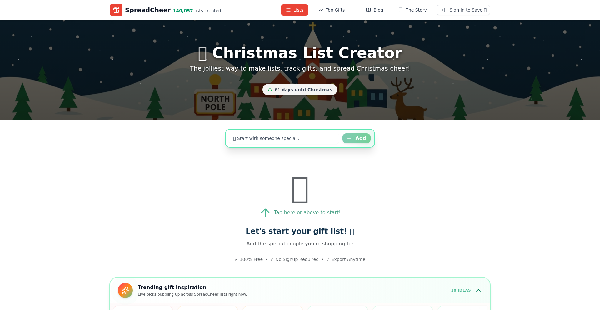 SpreadCheer:浏览器内建的响应式礼物清单