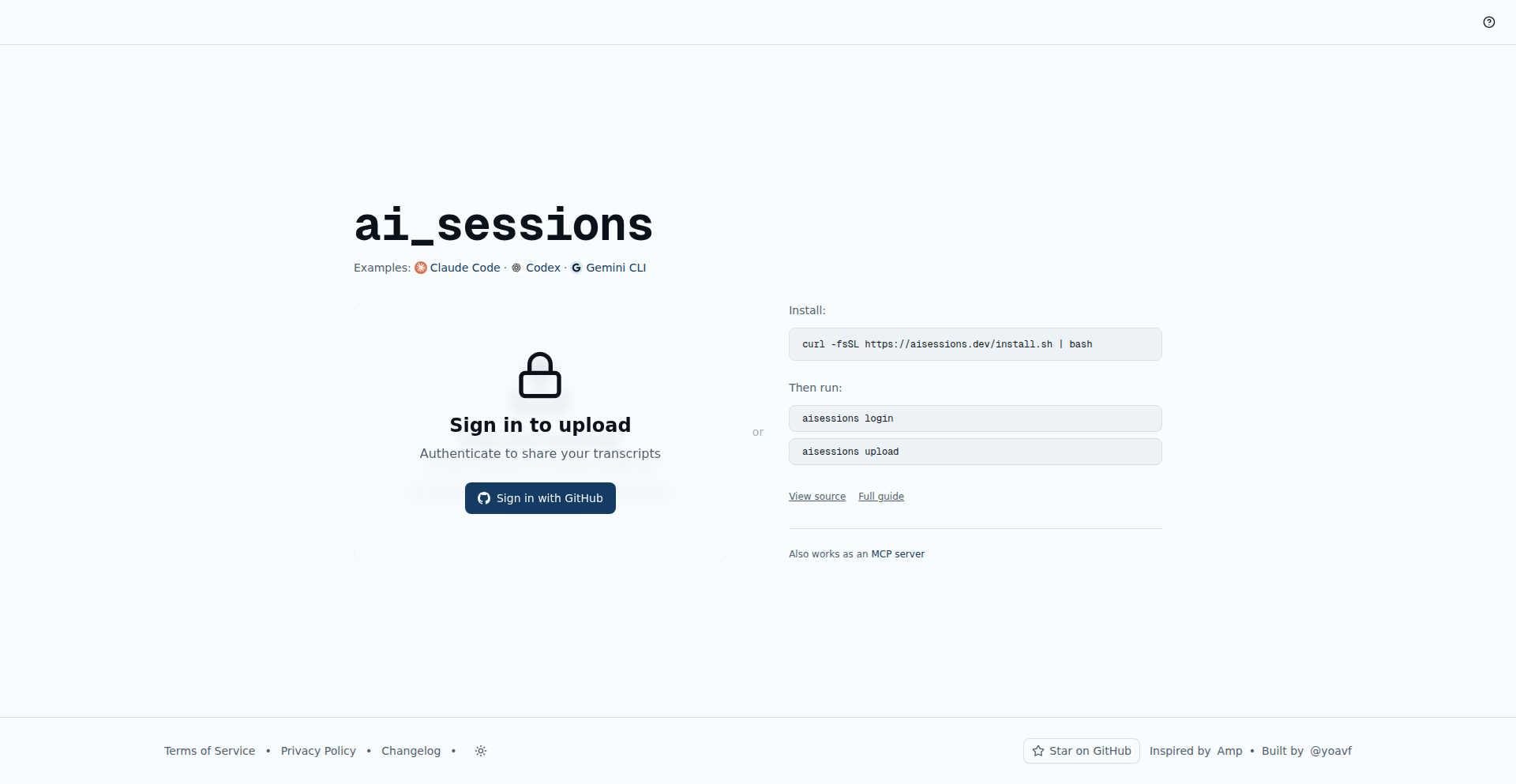 AgentSessionShare: AI编程助手会话分享平台