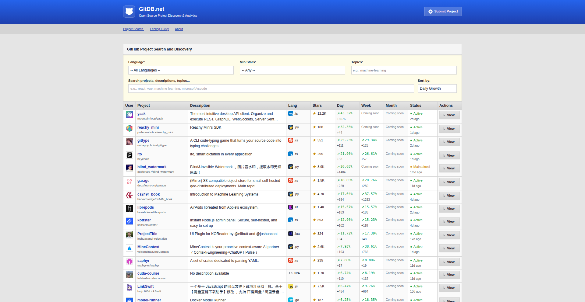 代码探索者:开源项目智能发现引擎
