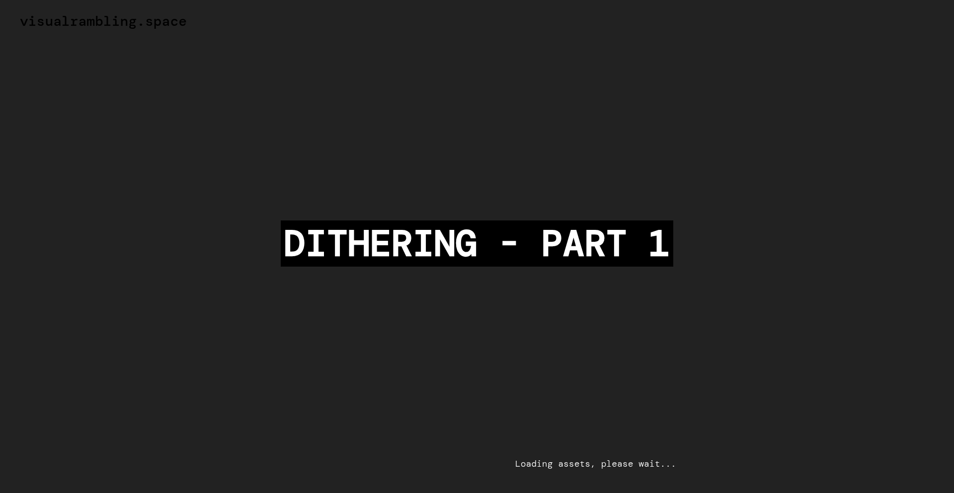 像素魔法师:可视Dithering探索器