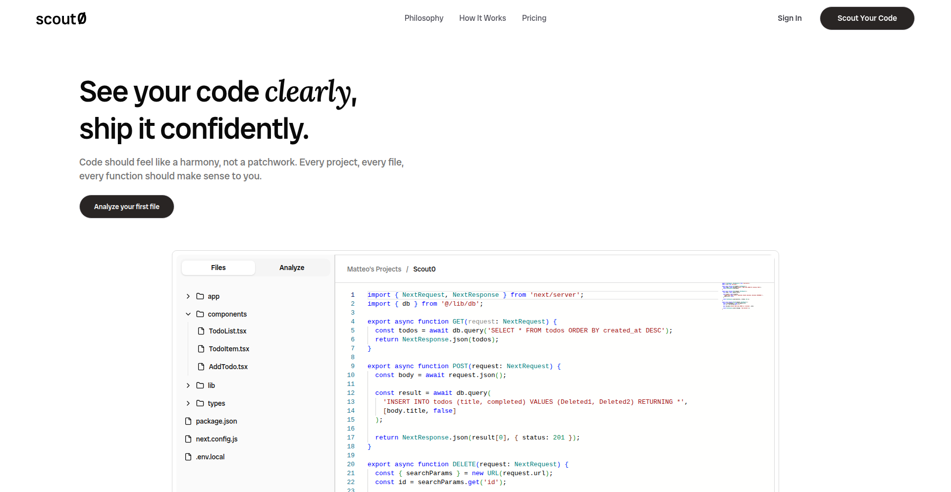 ScoutAI 代码洞察引擎