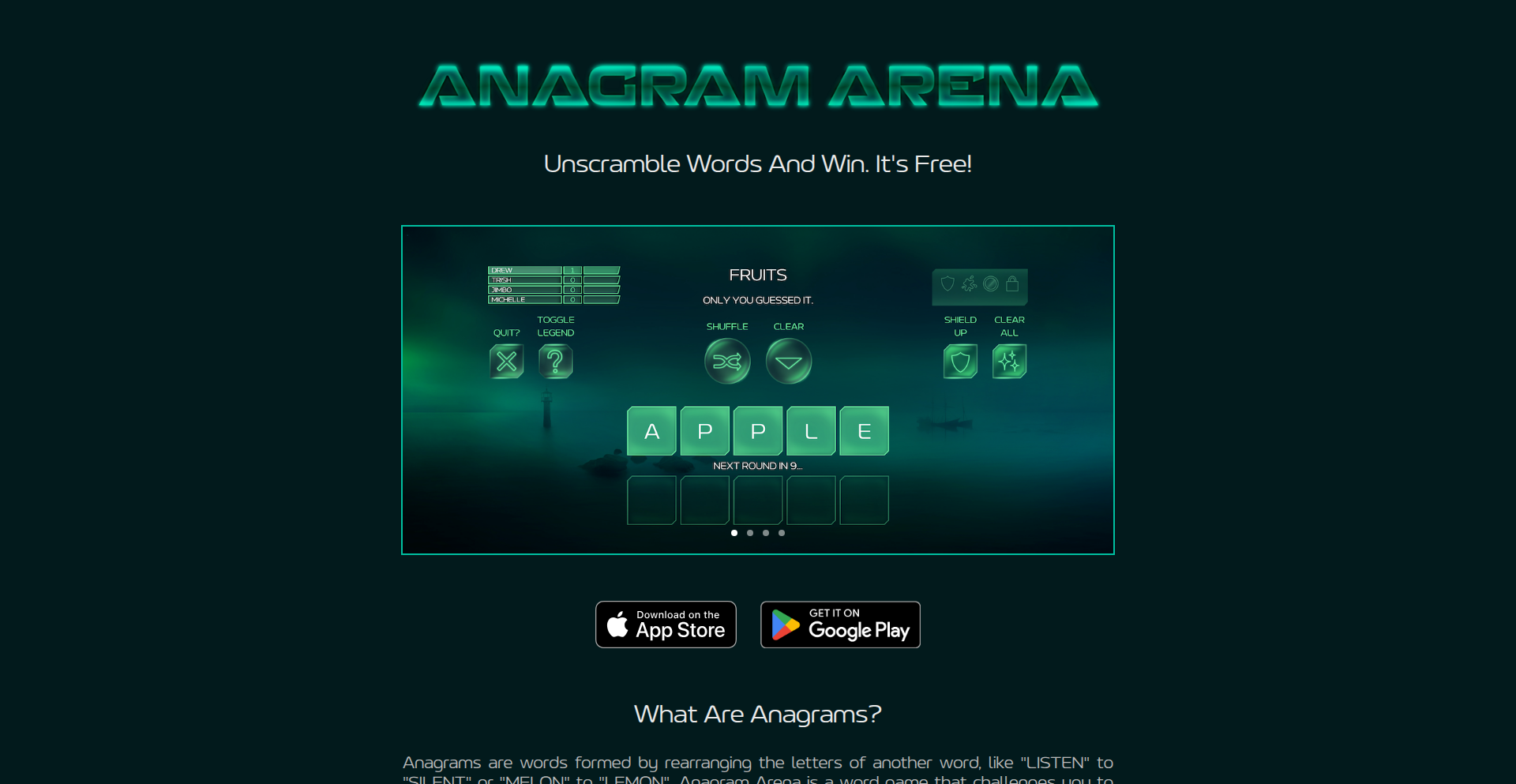 AnagramArena: 跨平台字谜竞技场