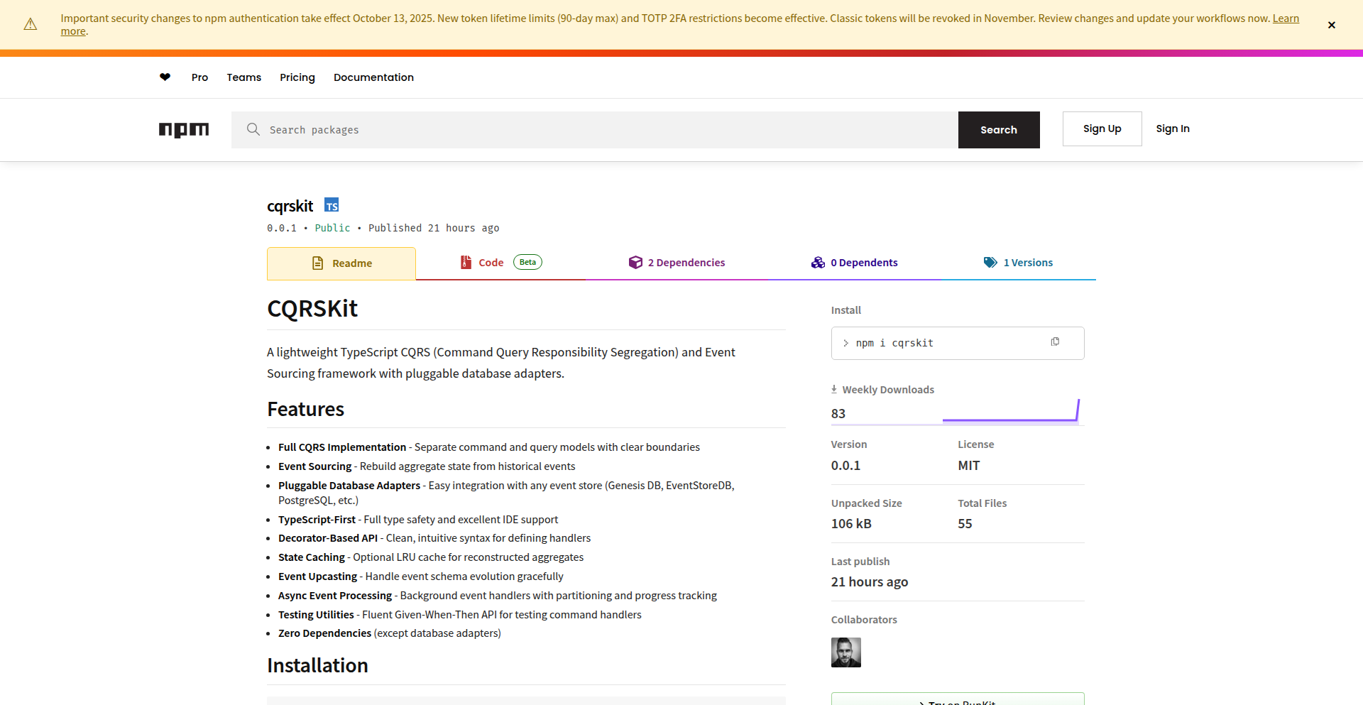 CQRSKit: 类型安全的事件驱动开发工具箱