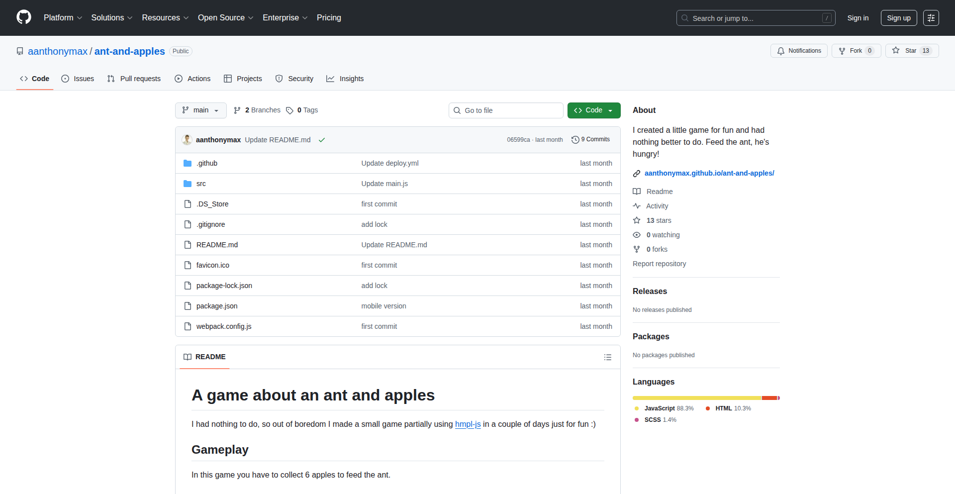 蚂蚁寻食:随机生成2D像素游戏引擎