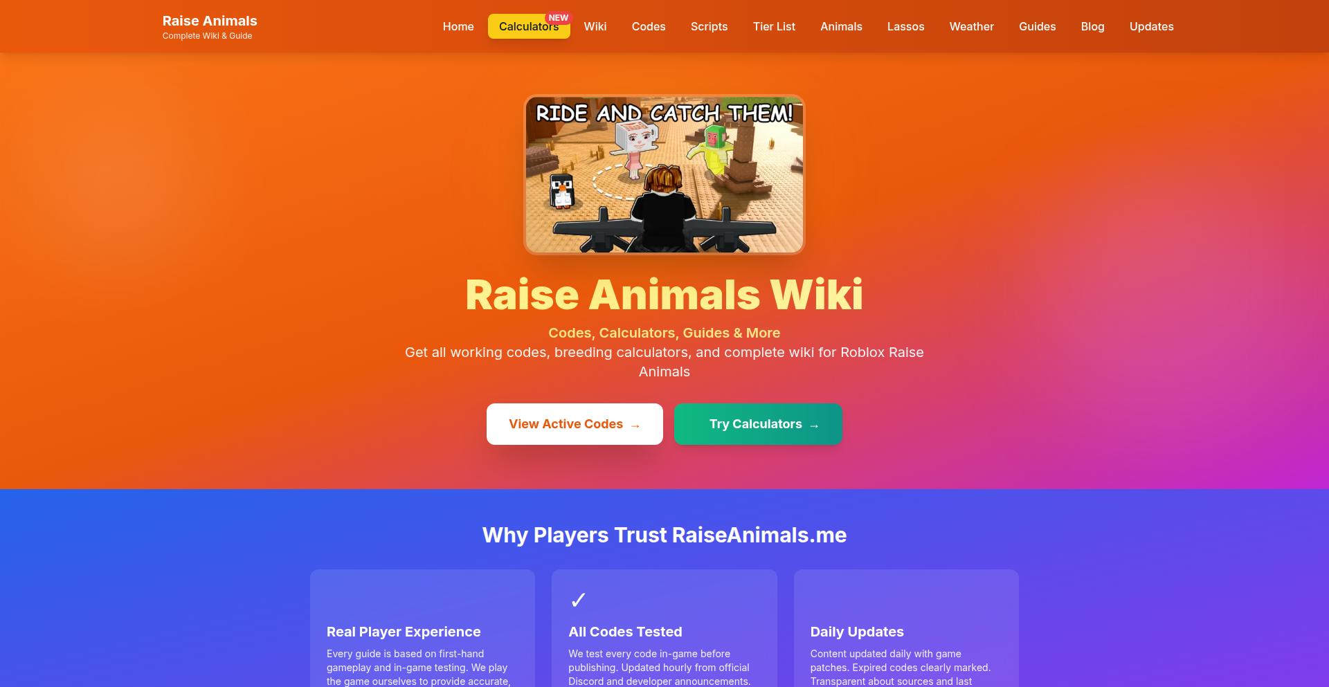 RaiseAnimals CodeForge