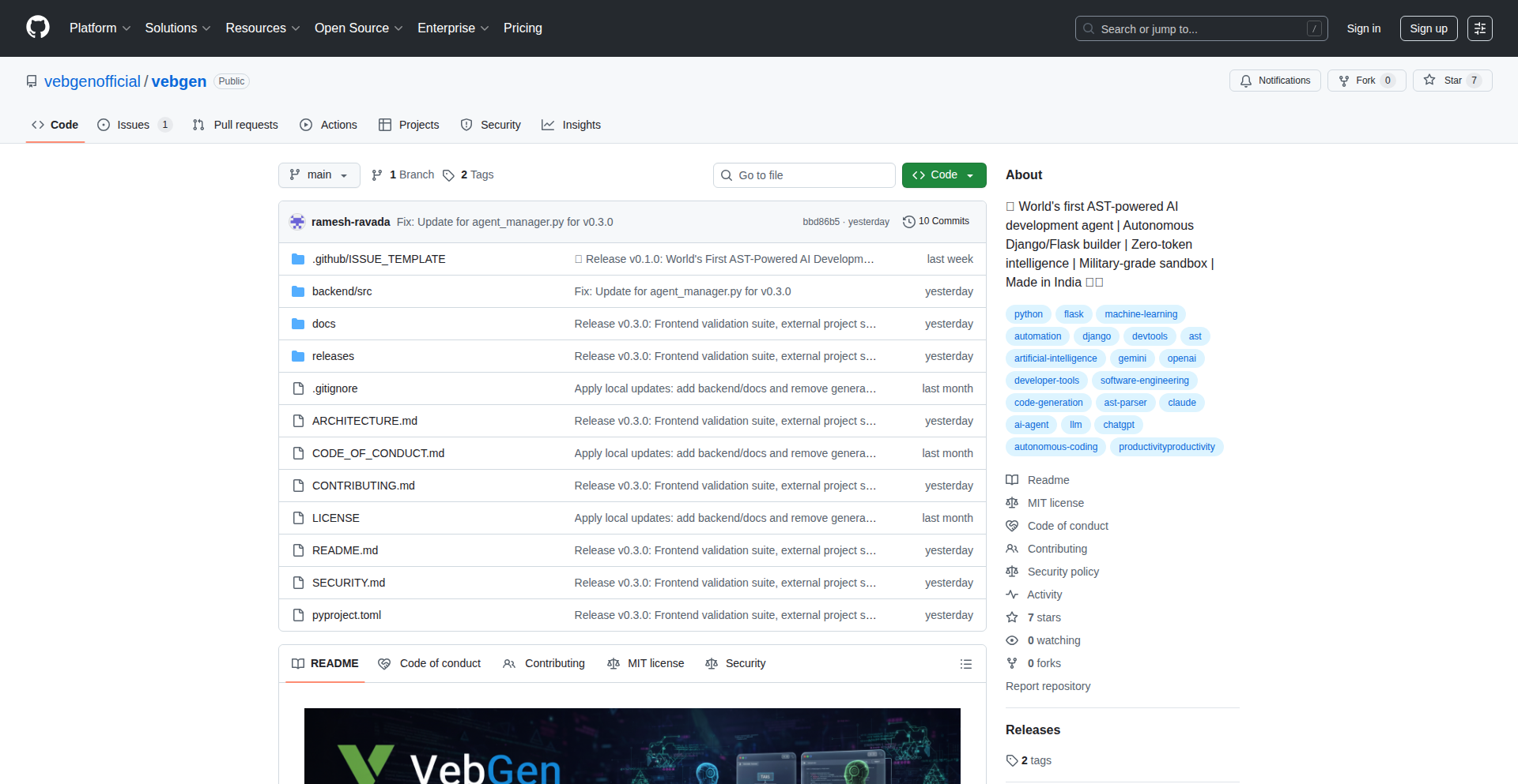 VebGen AST-Powered Code Companion