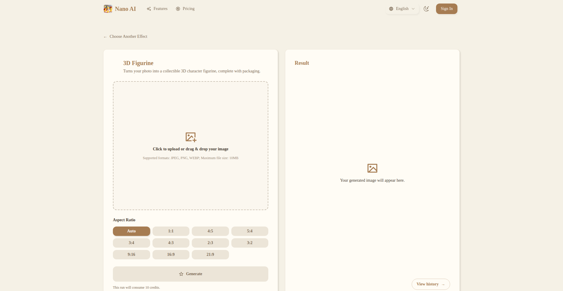 NanoAI 3D Figure Effect