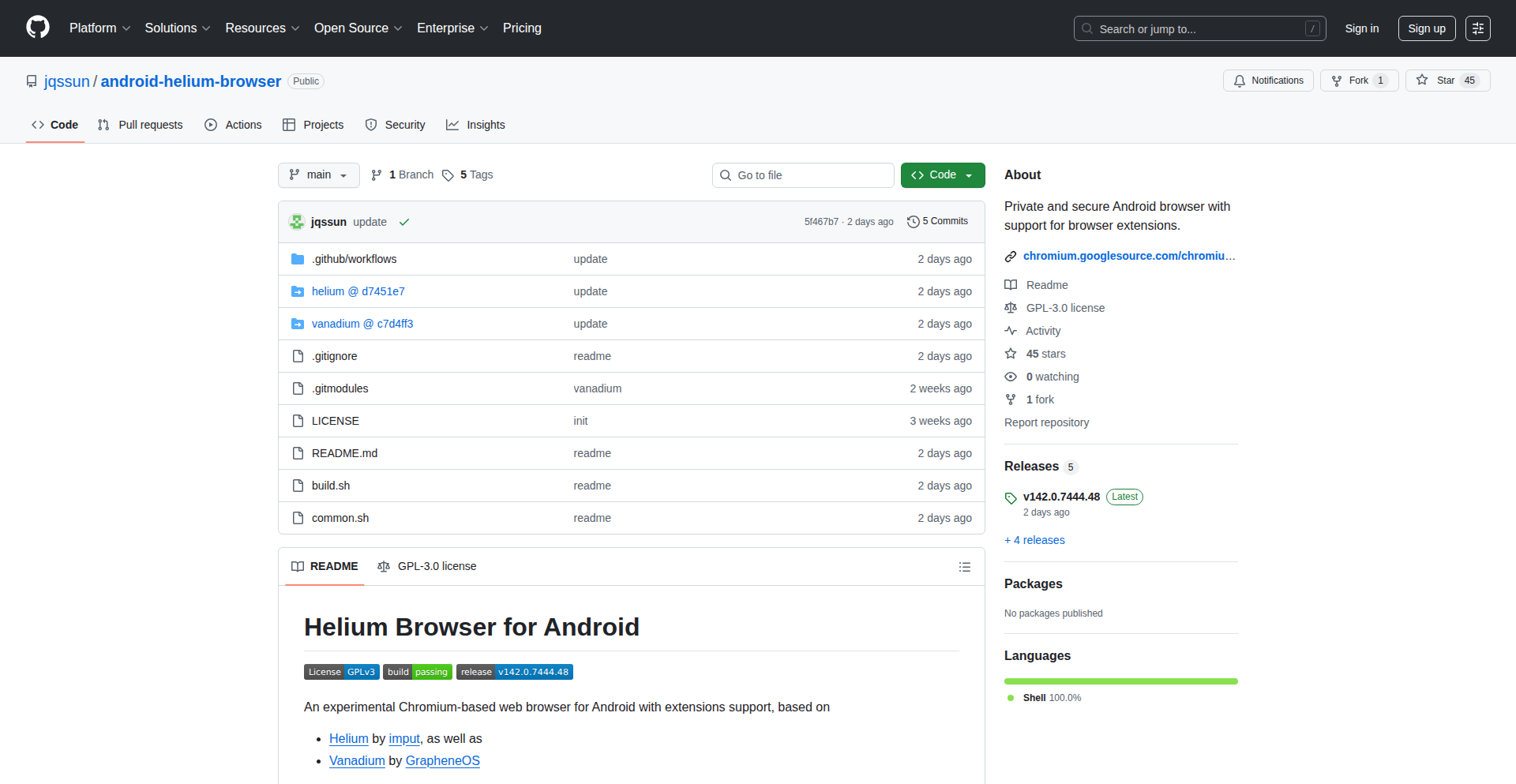Helium Browser: Extension-Powered Privacy Browser