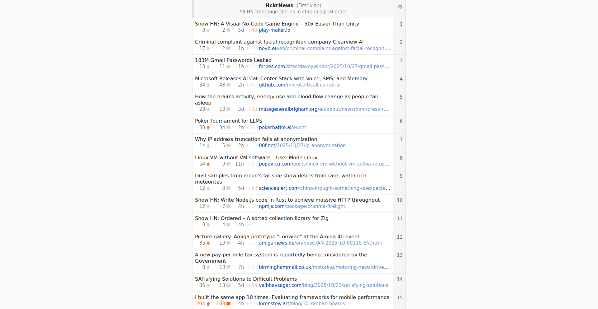 PageDown HN 阅读器