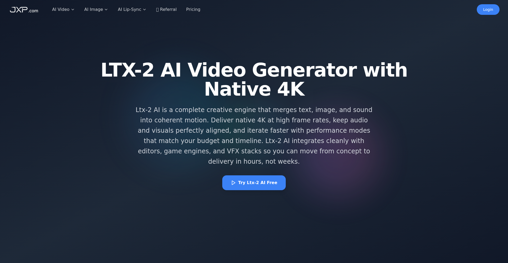 Ltx-2 AI: 音视频一体化4K生成引擎