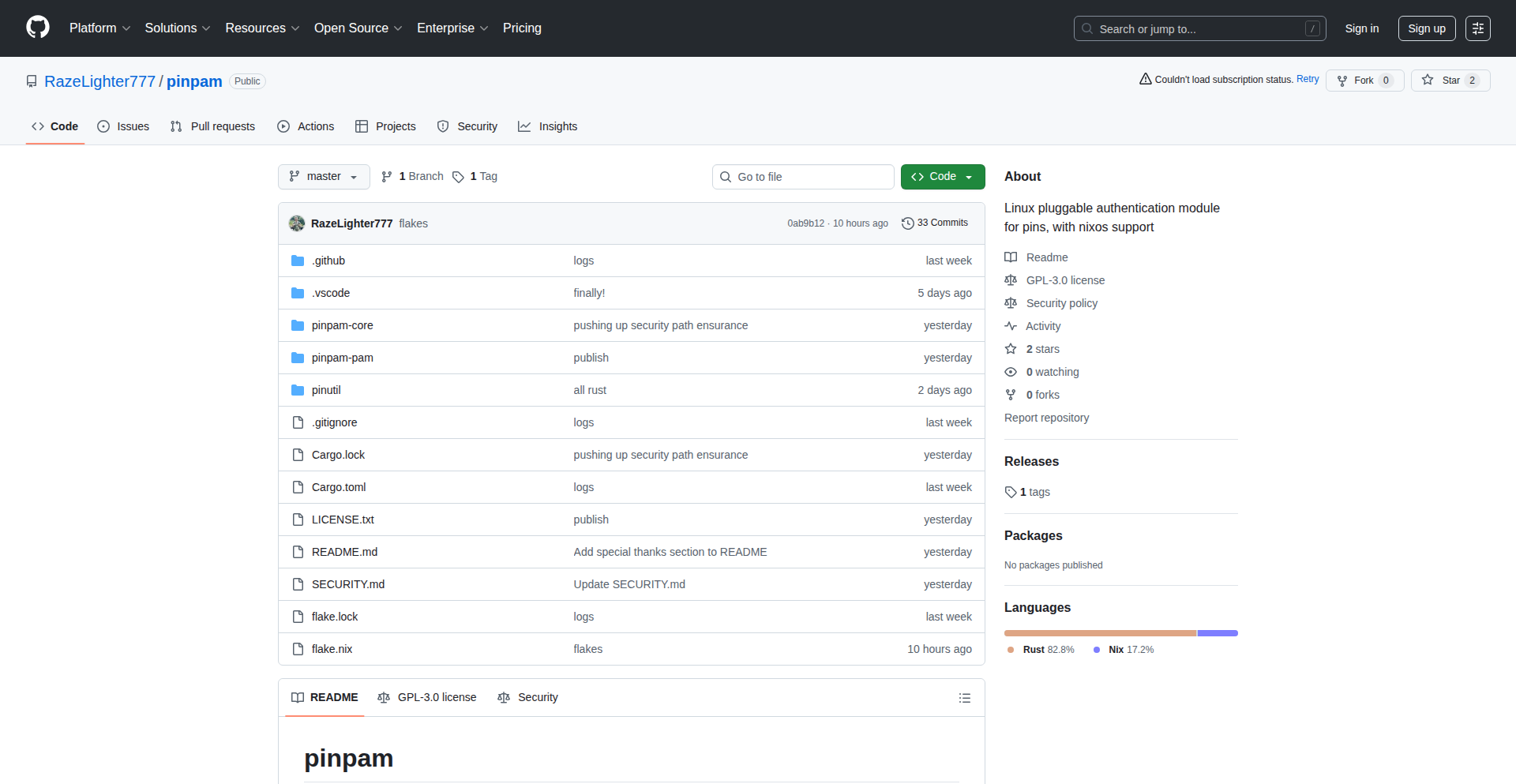 TPM-PinAuth 守护进程