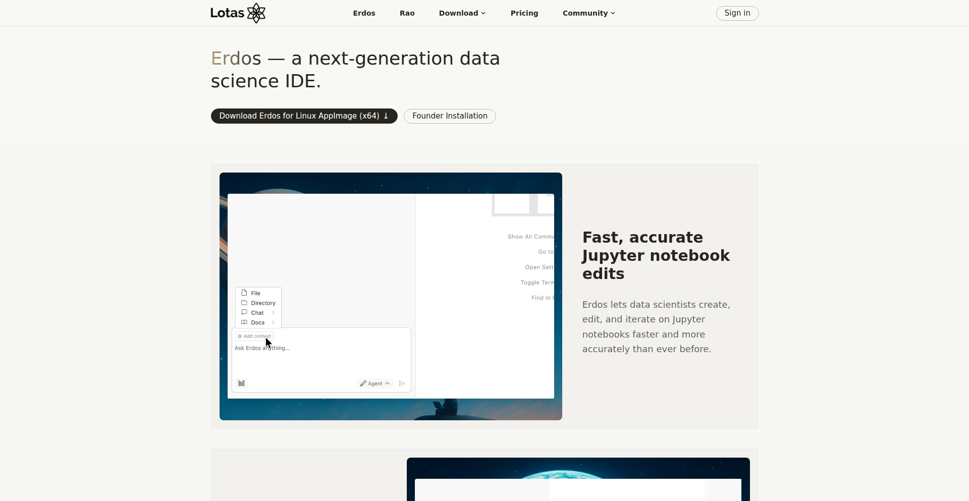 Erdos: AI 驱动的数据科学全能工作台