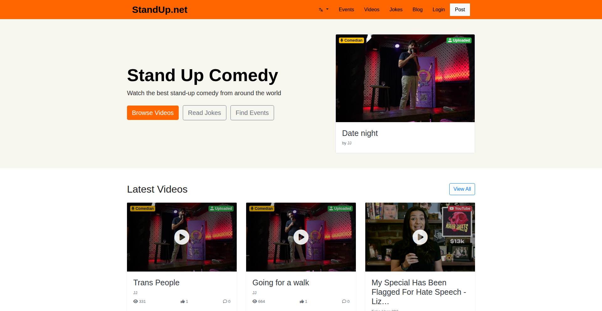 Standup.net: 喜剧创作与社交的幕后推手