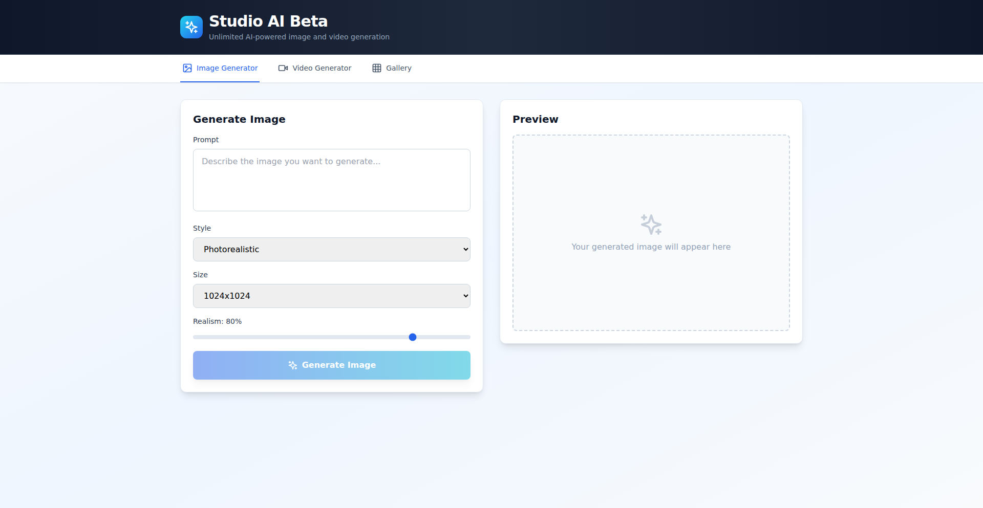 Studio AI 媒体魔法引擎