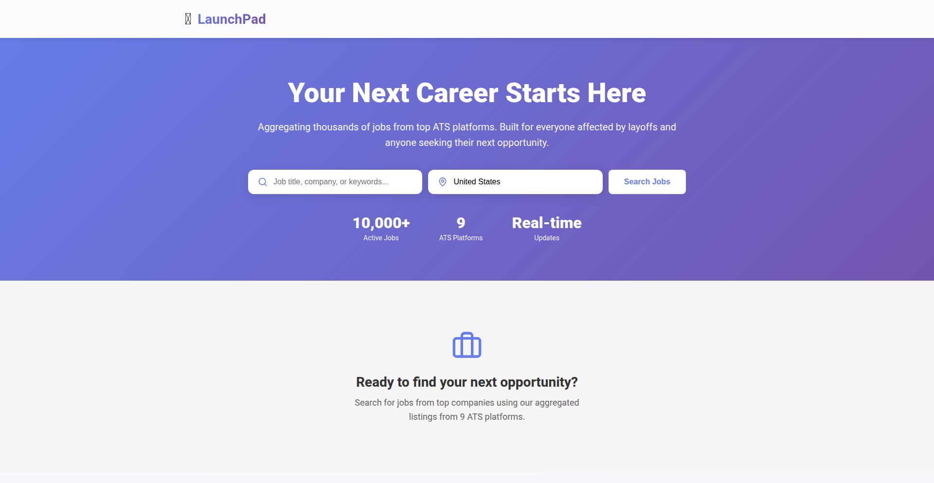 LaunchPad - 聚合招聘信息引擎