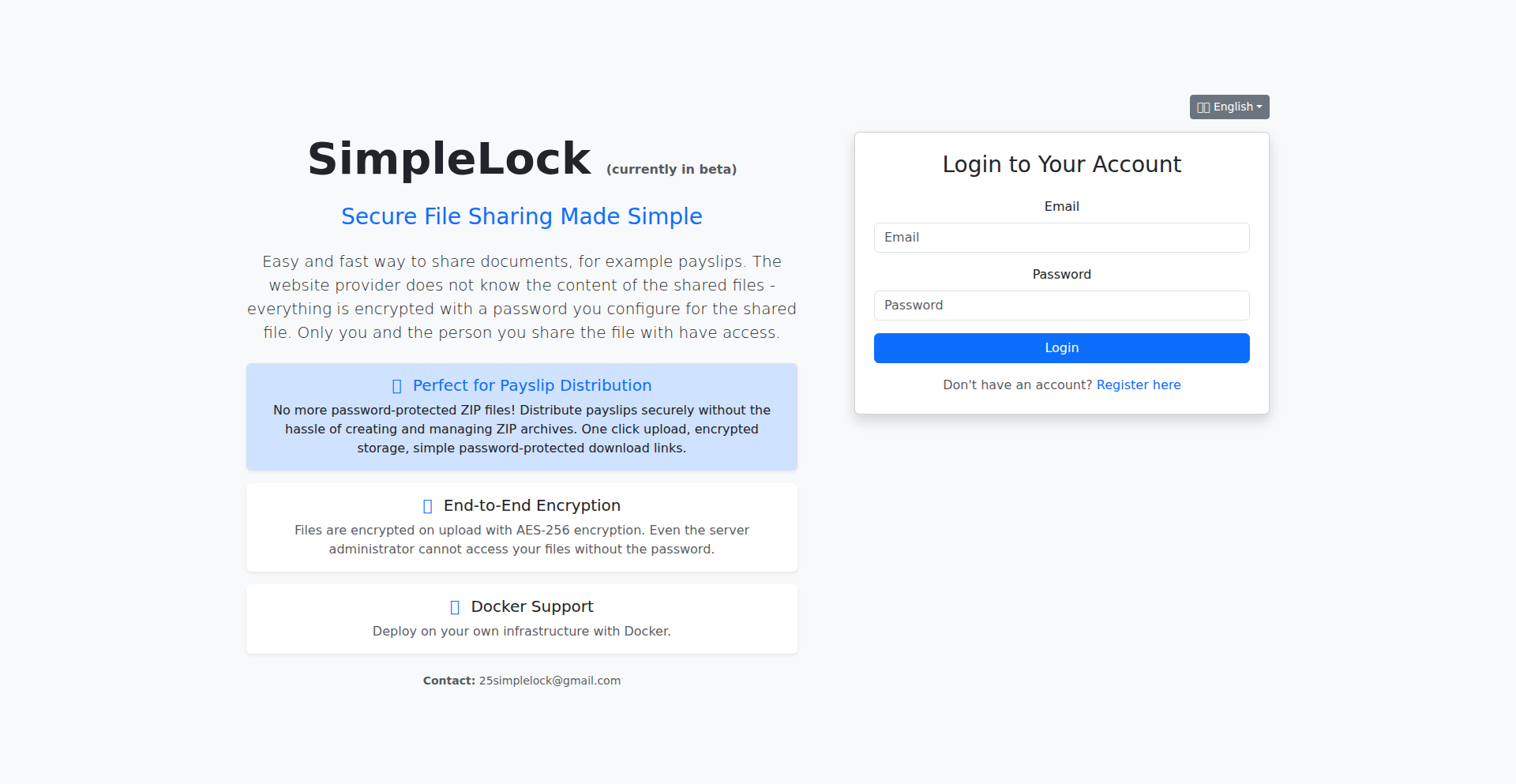 SimpleLock-安全文件速递