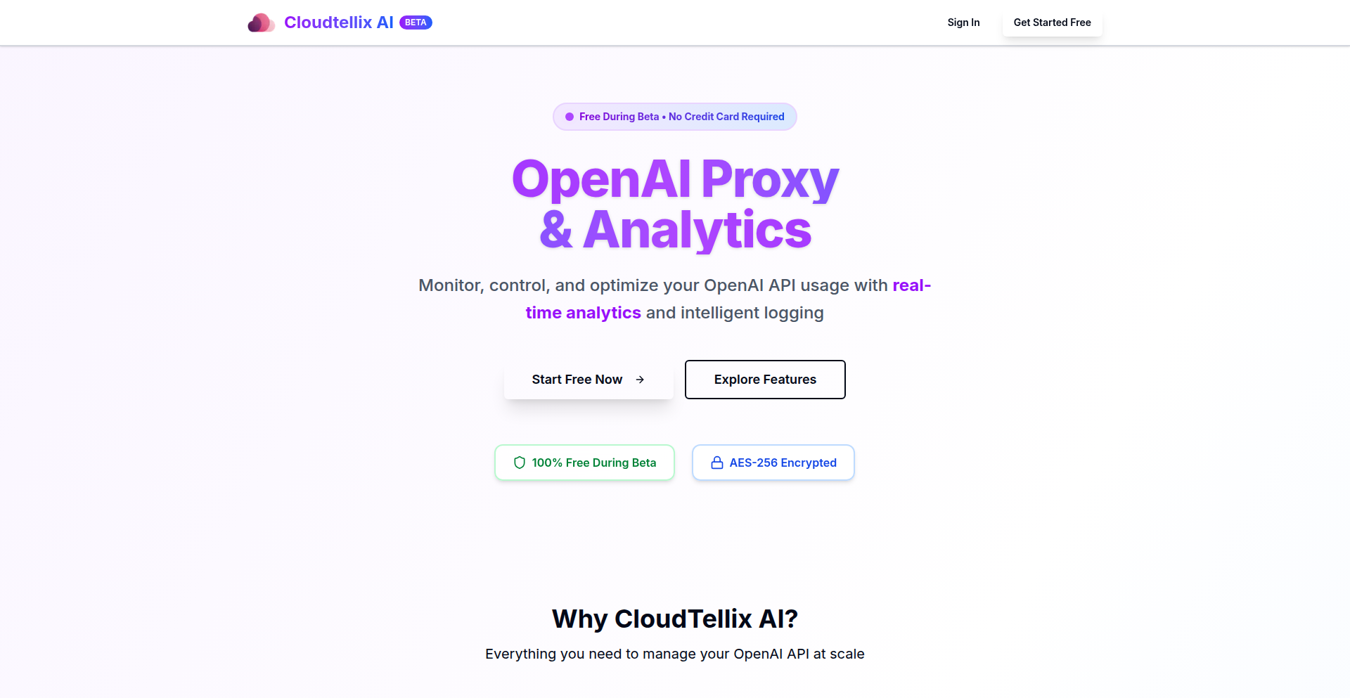 Cloudtellix: 智能AI调用代理