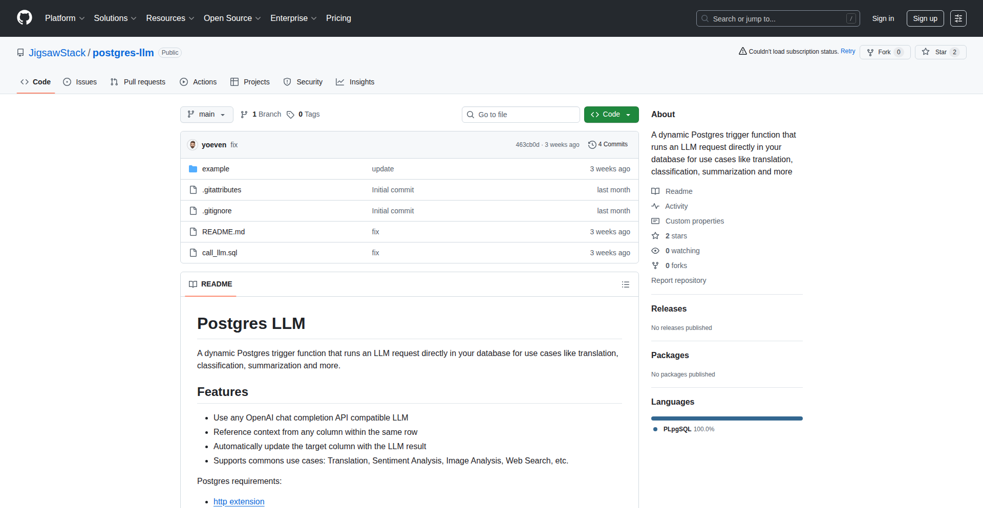 Postgres-LLM 智能数据库助手