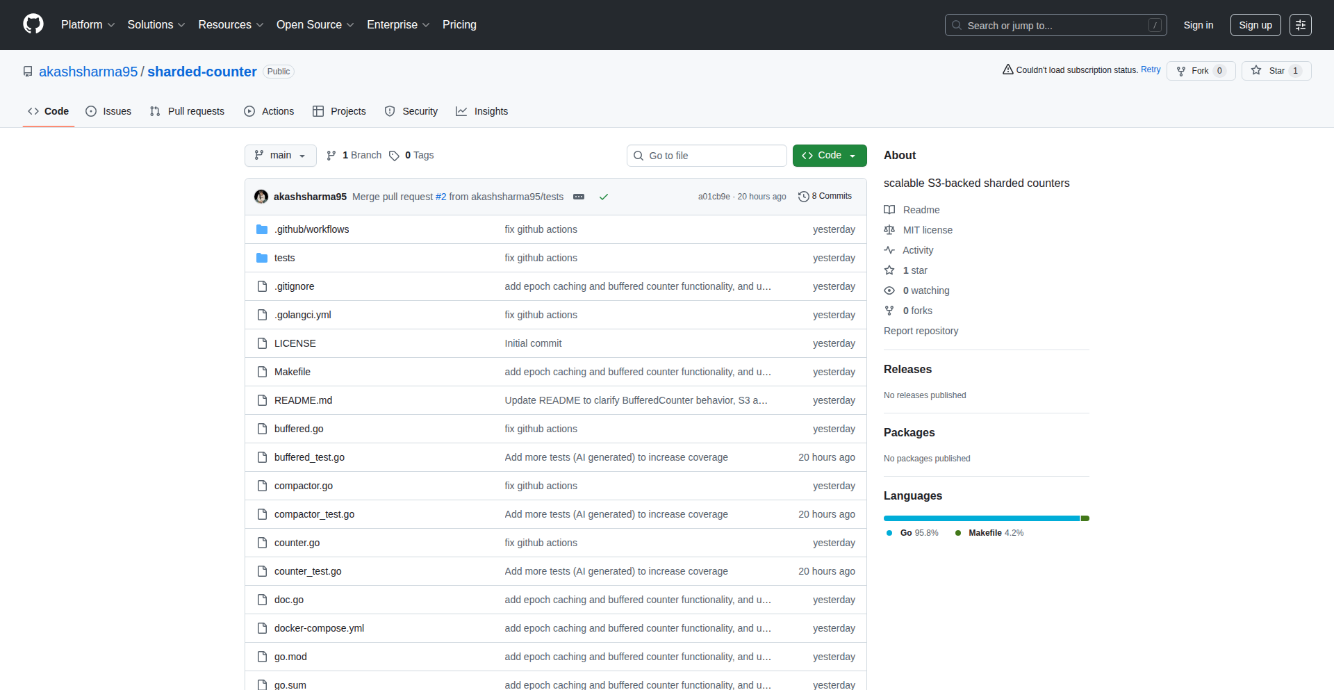 S3分片计数器·Go语言版