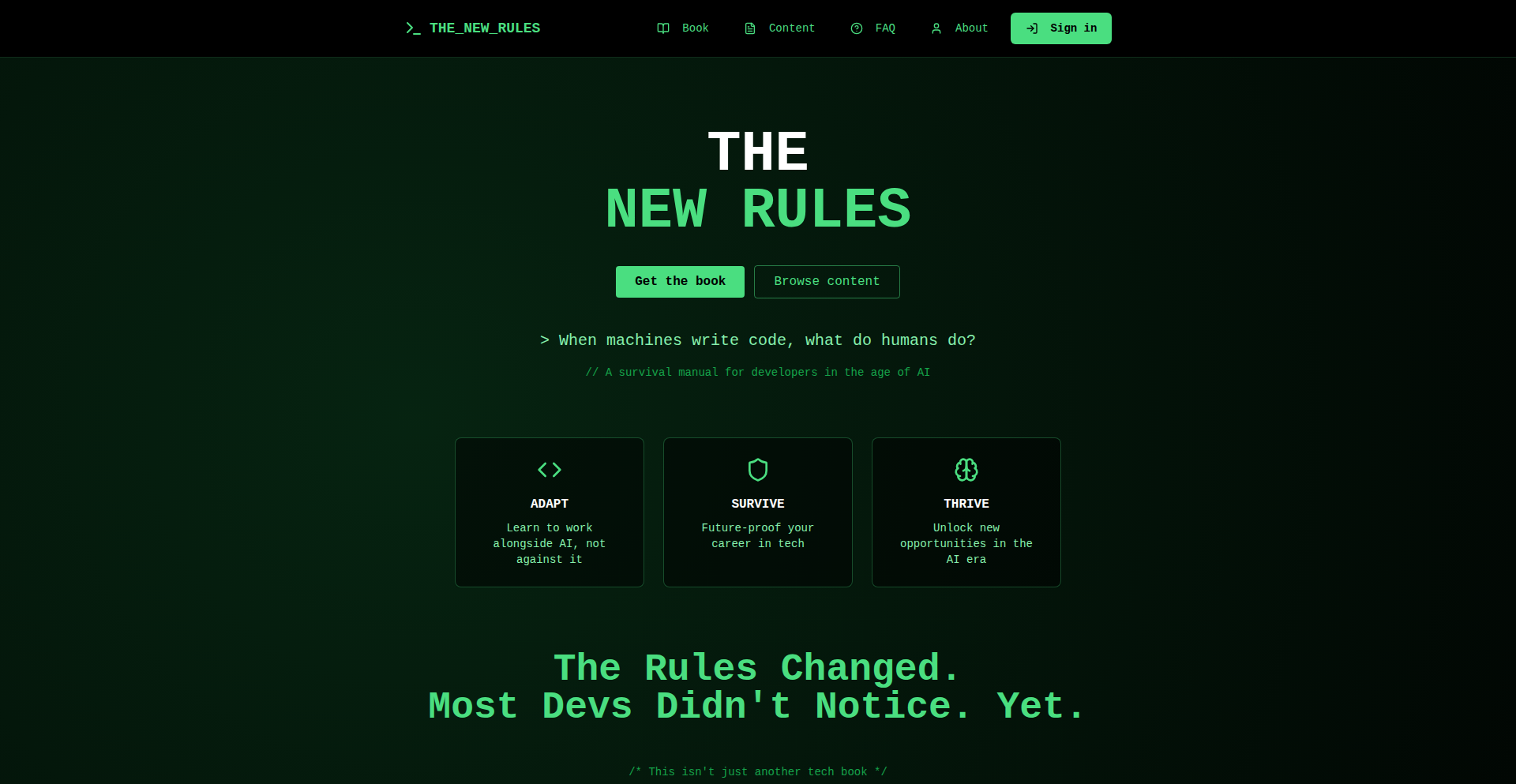 AI时代开发者生存指南