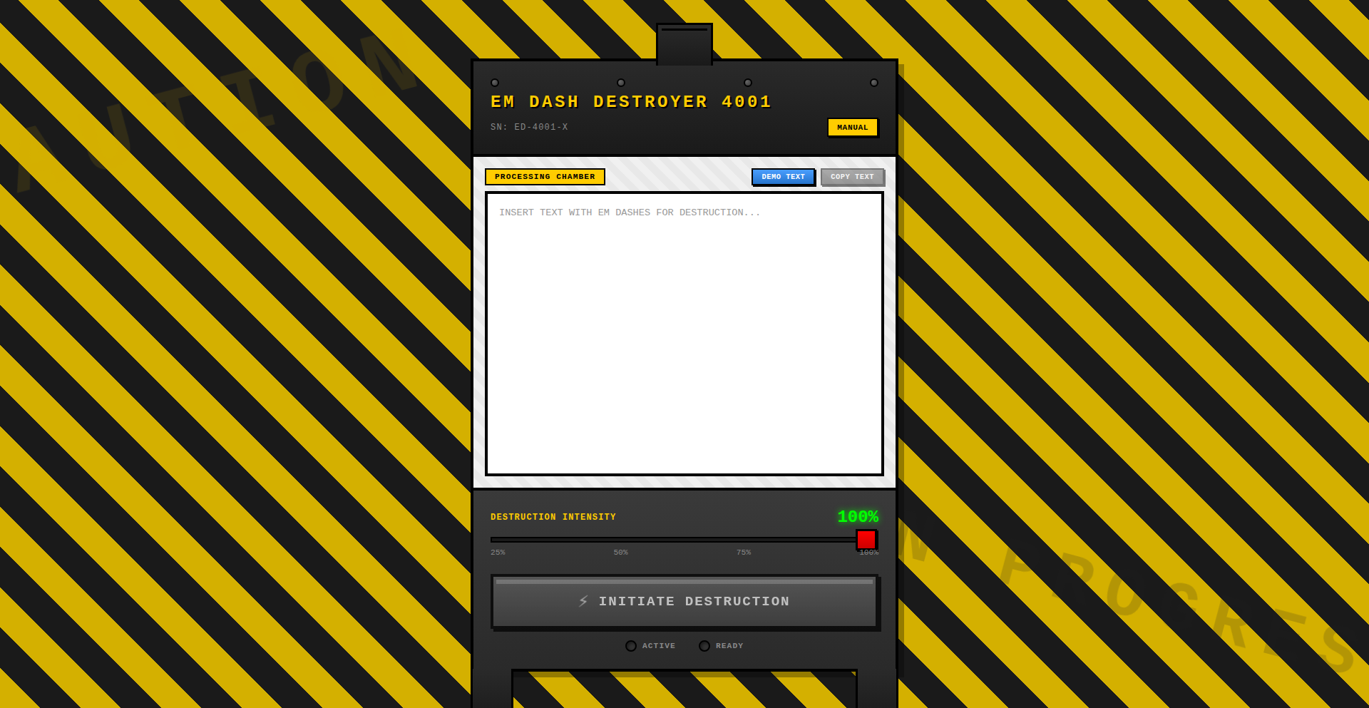 破折号终结者 4001 (Dash Destroyer 4001)