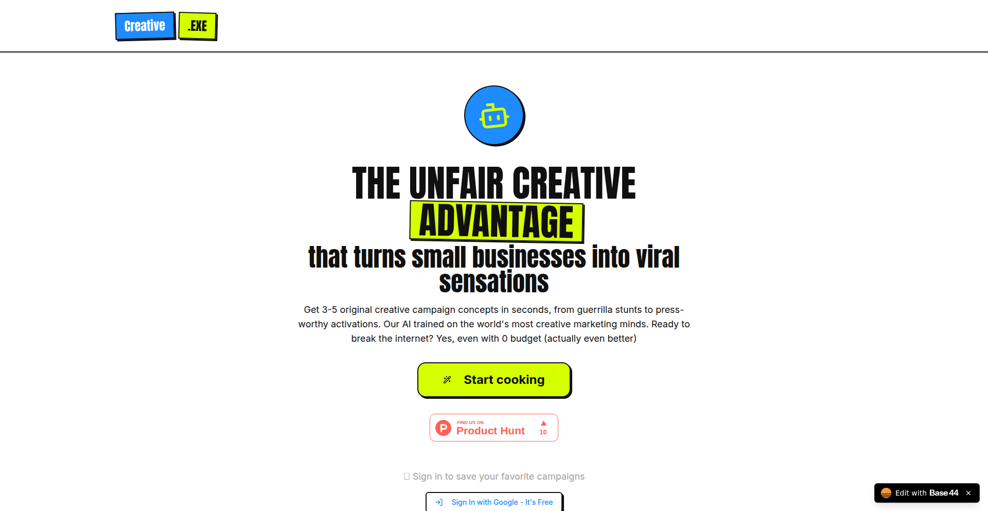 Creative.EXE: AI Marketing Ideator